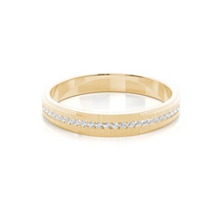 Channel Setting Round Diamond Wedding Band