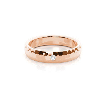 Channel Setting Round Diamond Wedding Band