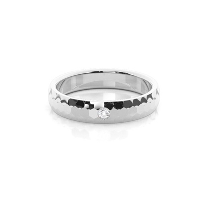 Channel Setting Round Diamond Wedding Band