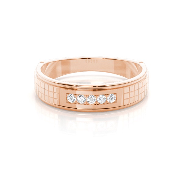 Micro Pave & Micro Prong Setting Round Diamond Wedding Band