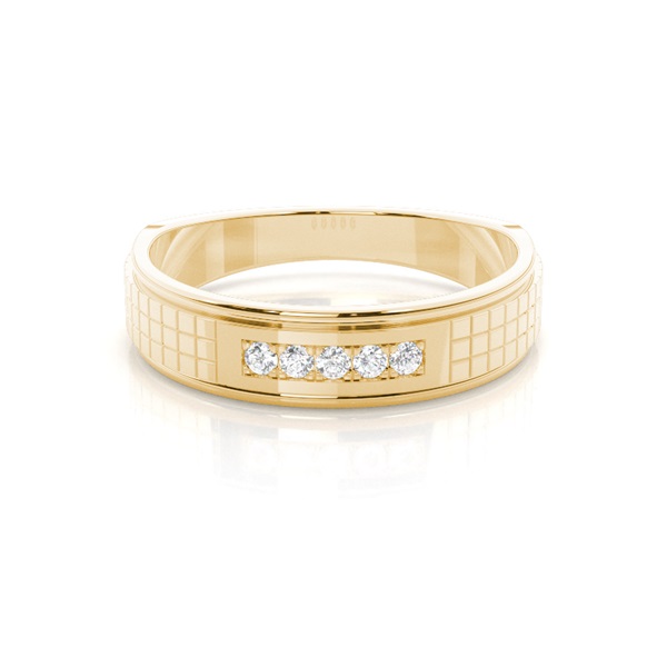 Micro Pave & Micro Prong Setting Round Diamond Wedding Band