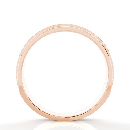 Micro Pave & Micro Krappenfassung runder Diamant Ehering