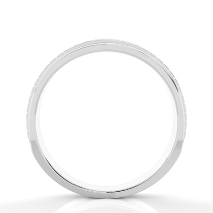 Micro Pave & Micro Krappenfassung runder Diamant Ehering