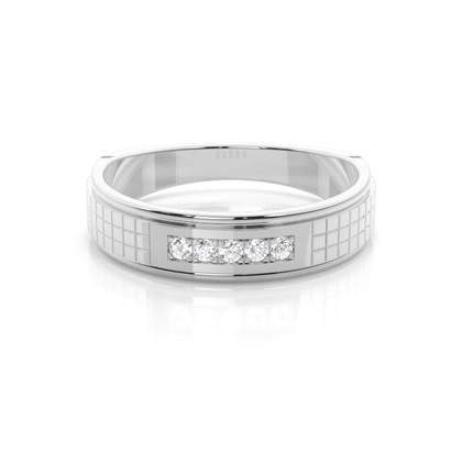 Micro Pave & Micro Prong Setting Round Diamond Wedding Band