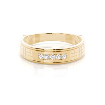 Micro Pave & Micro Prong Setting Round Diamond Wedding Band