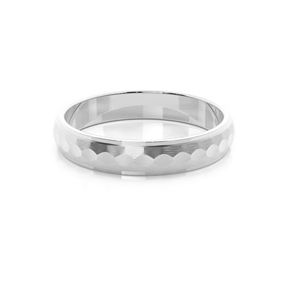 Platinum Men's Contemporary Wedding Rings