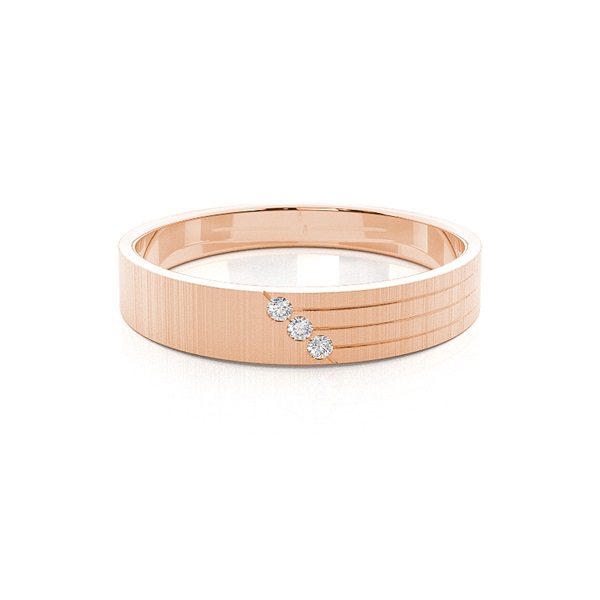 Channel Setting Round Diamond Wedding Band