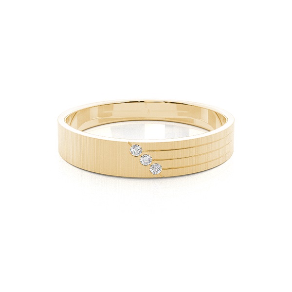 Channel Setting Round Diamond Wedding Band