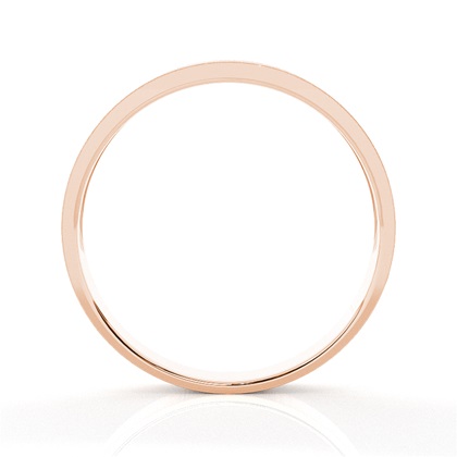 Runder Diamant Ehering in Kanalfassung