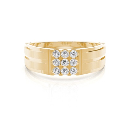 Yellow Gold Men's Diamond Rings