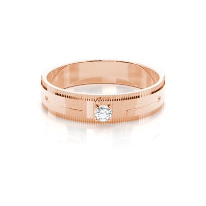 Rose Gold Men's Diamond Rings