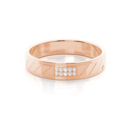 Rose Gold Men's Diamond Rings