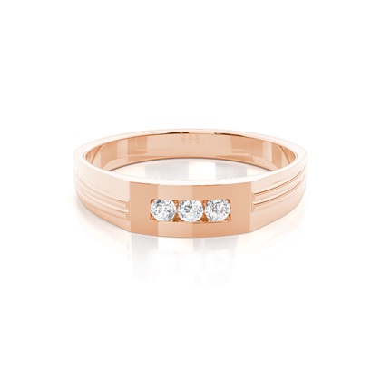 Rose Gold Men's Diamond Rings