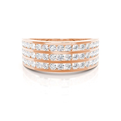 Rose Gold Men's Diamond Rings