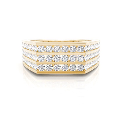 Yellow Gold Men's Diamond Rings