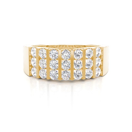 Yellow Gold Men's Diamond Rings
