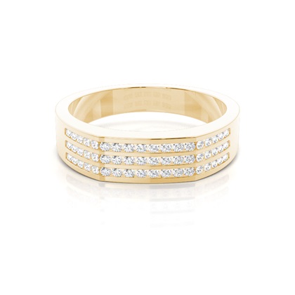 Yellow Gold Men's Diamond Rings