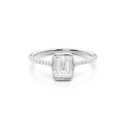 Radiant Dainty Diamond Engagement Rings