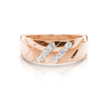Rose Gold Men's Diamond Rings