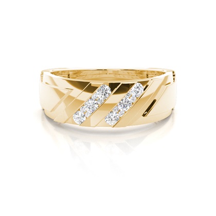Yellow Gold Men's Diamond Rings