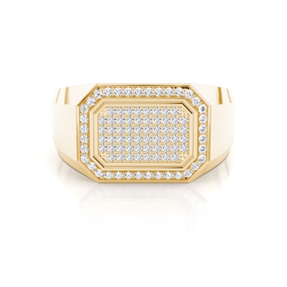 Yellow Gold Men's Diamond Rings
