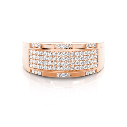 Rose Gold Men's Diamond Rings