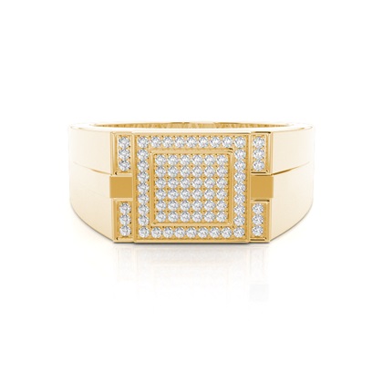 Yellow Gold Men's Diamond Rings
