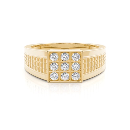 Yellow Gold Men's Diamond Rings