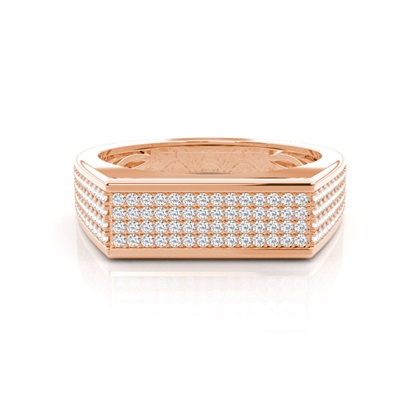 Rose Gold Men's Diamond Rings