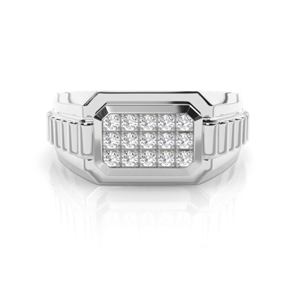 White Gold Men's Diamond Rings