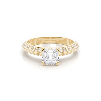 Asscher Diamond Rings
