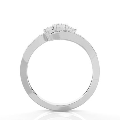 Illusion Plate Prong Setting Everyday Wear Ring