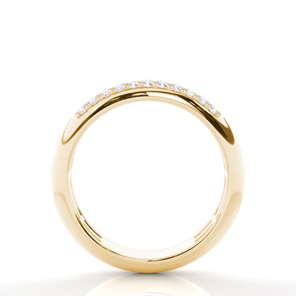 Micro Prong Einstellung rundes Diamant Hochzeitsband