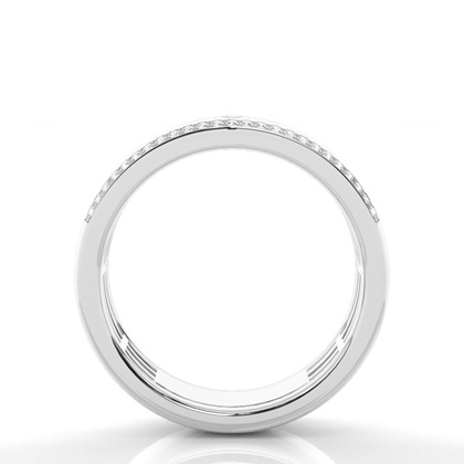 Micro Prong und Lünette Set Diamond Ehering Band