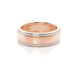 Micro Prong und Lünette Set Diamond Ehering Band