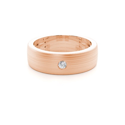 Men's Rose Gold Wedding Rings & Bands