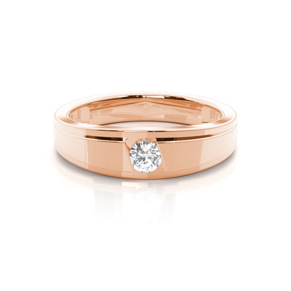 Channel Setting Round Diamond Wedding Band