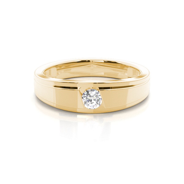 Channel Setting Round Diamond Wedding Band