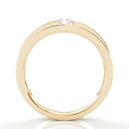 Kanaleinstellung rundes Diamant Hochzeitsband