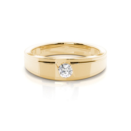 Channel Setting Round Diamond Wedding Band