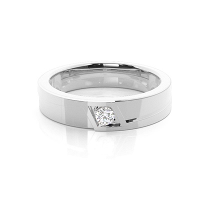 Prong Setting Round Diamond Wedding Band
