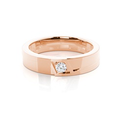 Prong Setting Rund Diamant Hochzeitsband