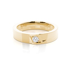 Prong Setting Rund Diamant Hochzeitsband