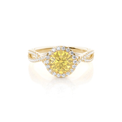 Yellow Gold Yellow Diamond Engagement Rings