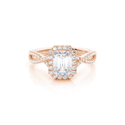 Prong Setting Moissanite Halo Engagement Ring