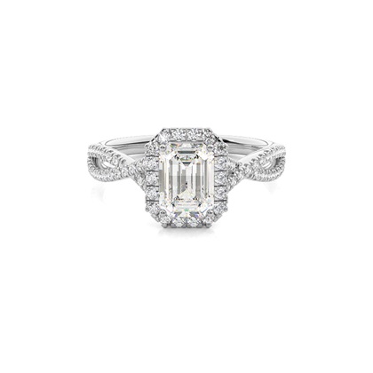 Emerald Cut Diamond Engagement Rings