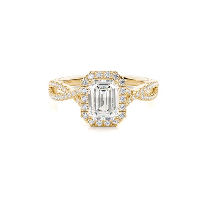 Emerald Cut Diamond Engagement Rings