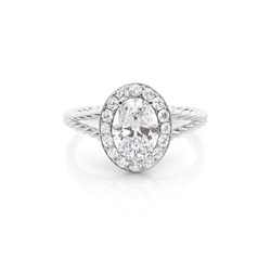 Anello Di Fidanzamento Del Diamante A Disposizione