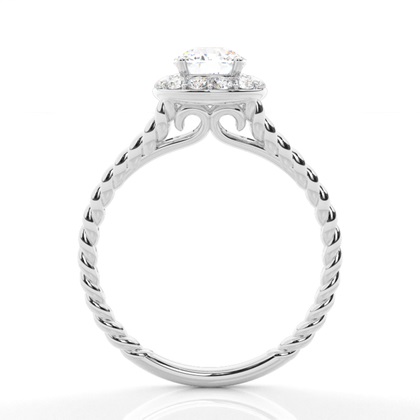 Cushion Womens Diamond Engagement Rings