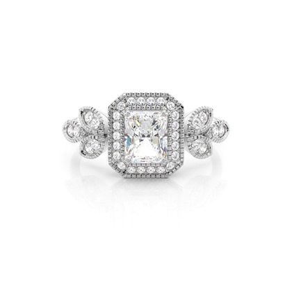 Radiant Womens Diamond Engagement Rings